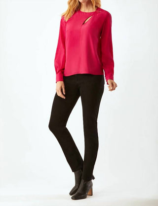 Ecru - Swinton Slit Neck Blouse