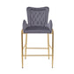 Fabric Counter Height Bar Stools (Set of 2)