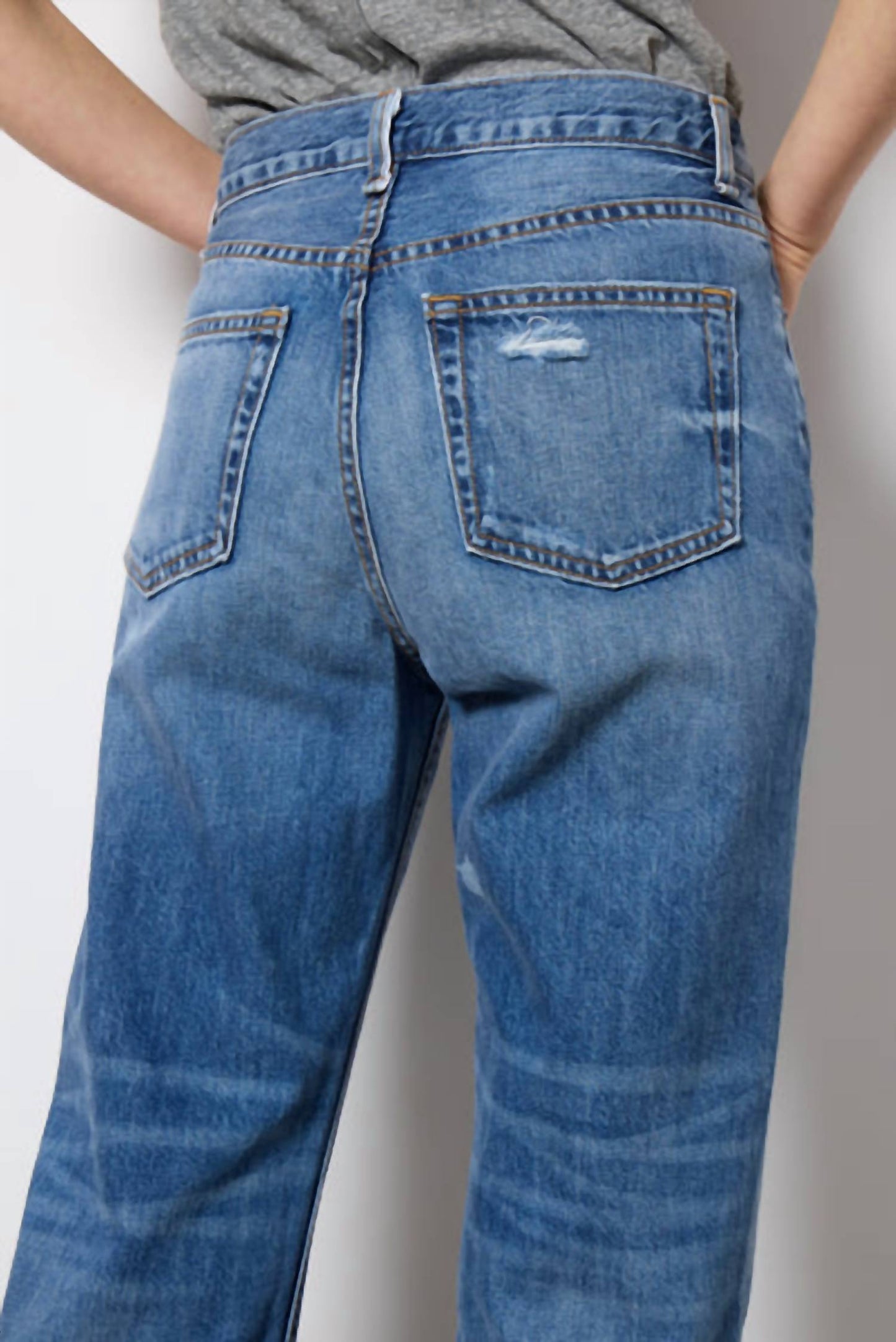 Askk Ny - Rosebowl High-rise Straight Leg Jean