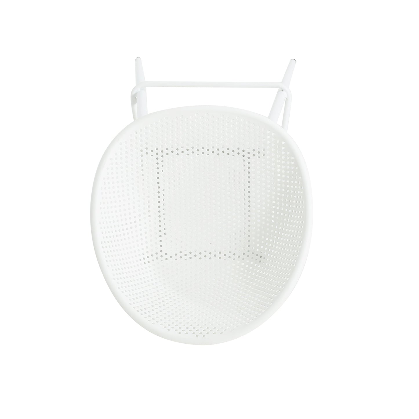 Modern Gable Outdoor Barstool Set of 2 in White