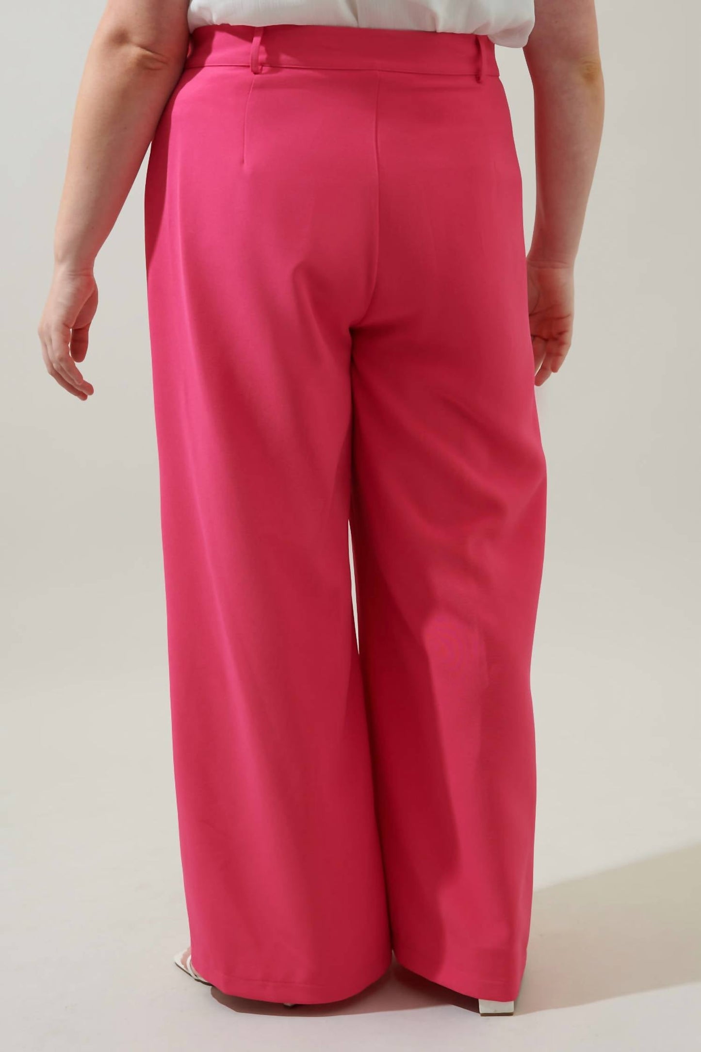 Sugarlips - Women's Chelsea Belted Wide Leg Trousers Curve
