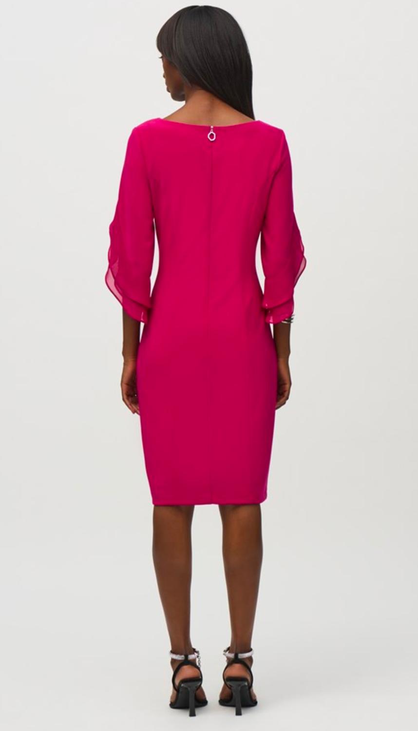 Joseph Ribkoff - Silky Knit Chiffon Sheath Dress
