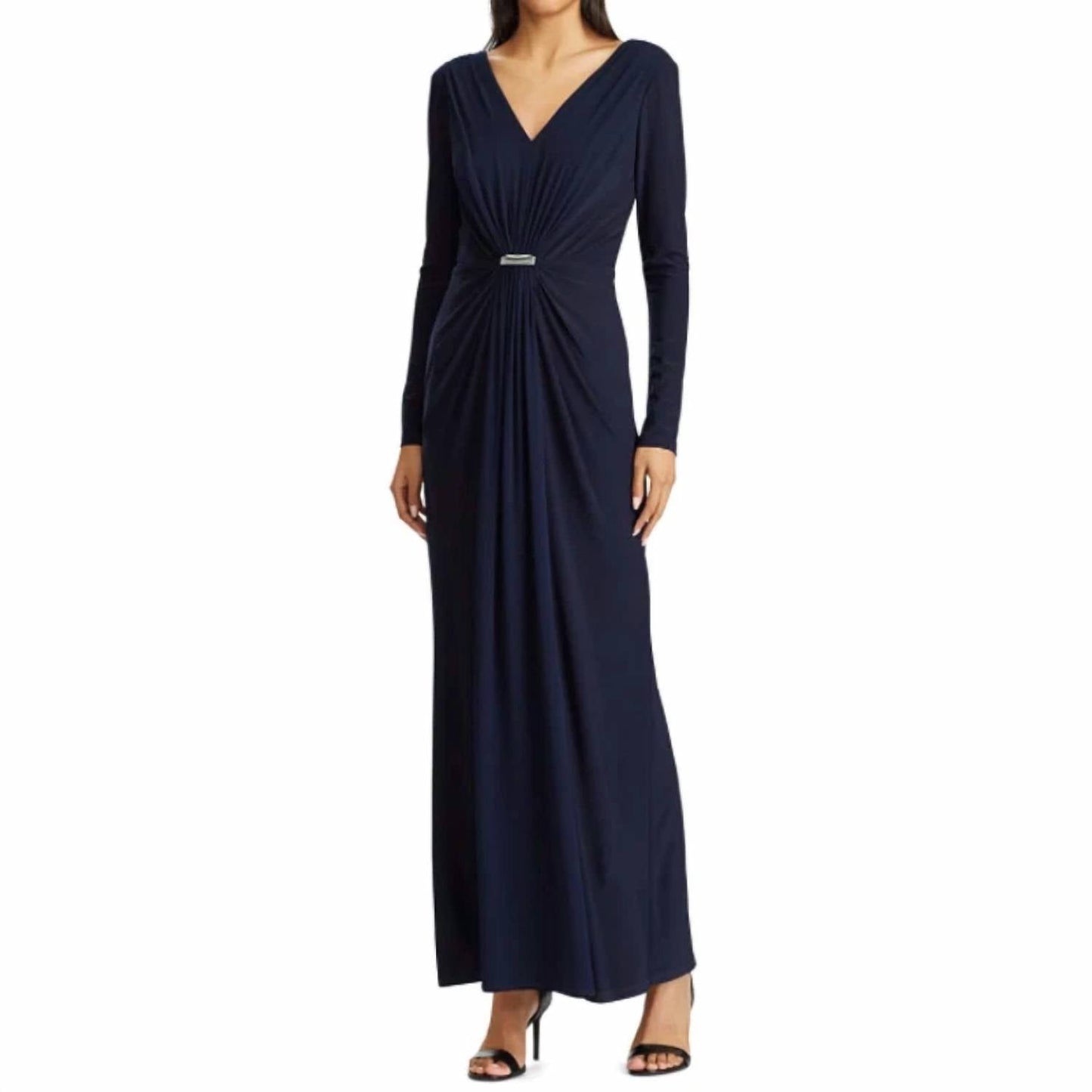 Ralph Lauren - Lighthouse Overlay Long Sleeve Gown