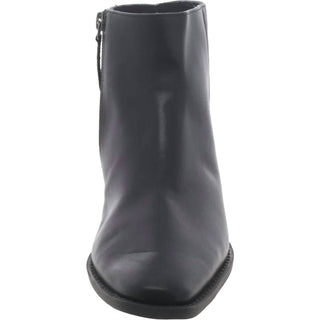 Linea Paolo - Women's Faux Leather Block Heel Ankle Boots