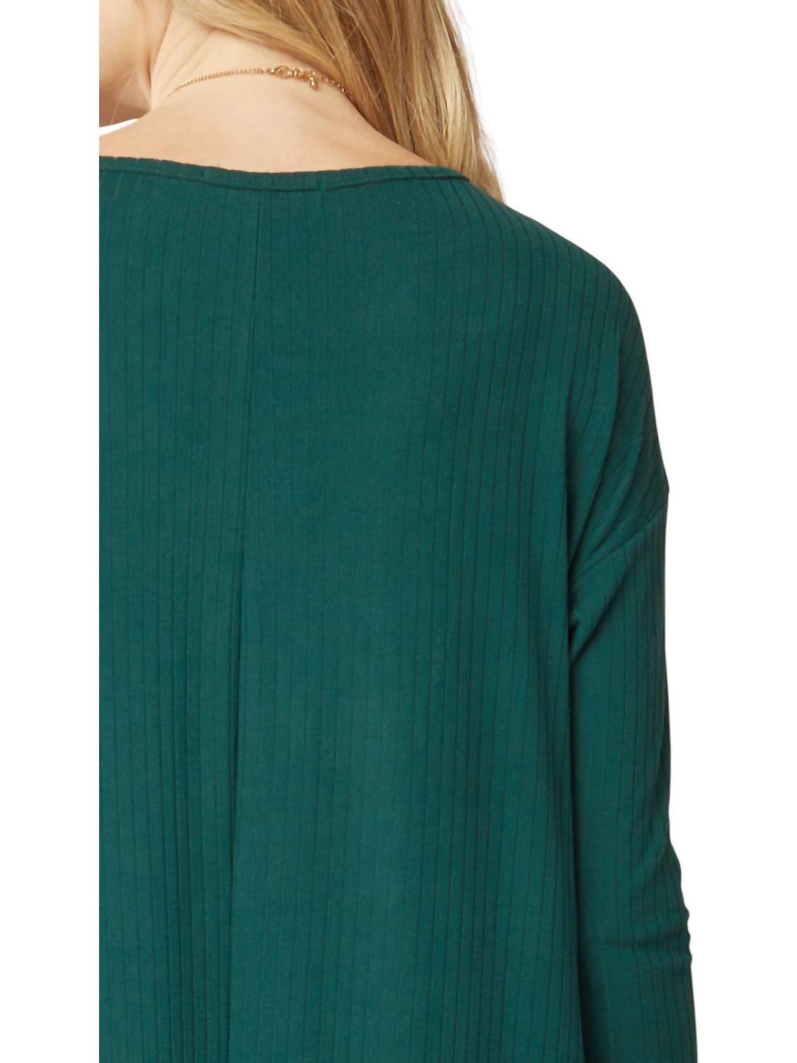 Entro - Ribbed Pocket Midi Dress