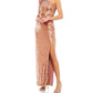 Mac Duggal - Sequin One Sleevecolumn Gown