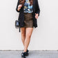 Astr - Animal Print Mini Skirt