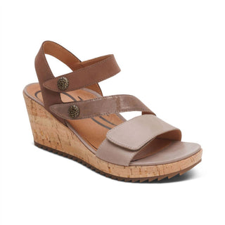 Aetrex - Women's Madelyn Quarter Strap Wedge