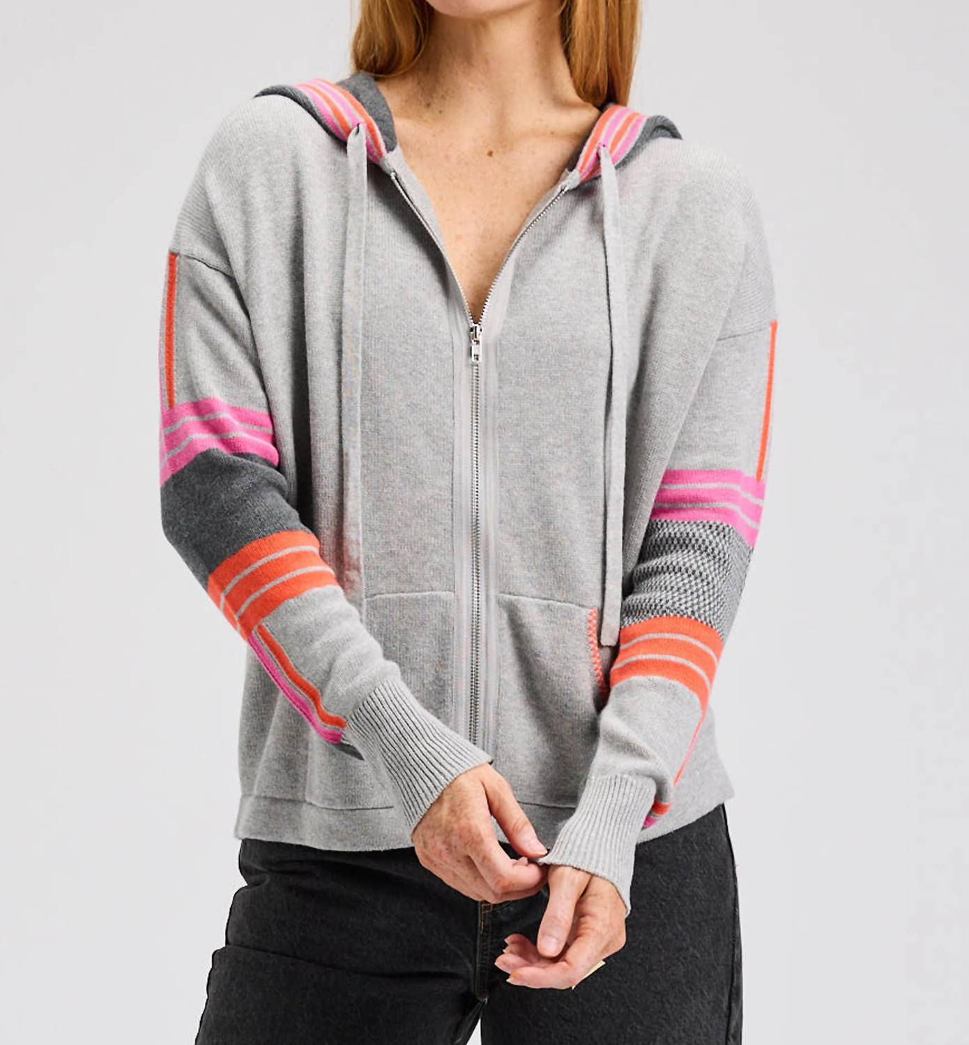 Zaket & Plover - Multi Media Zip Hoodie