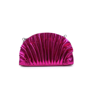 Urban Expressions - Women's Ariel Pleated Metallic Crossbody Bag
