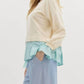 Entro - Long Sleeve Twofer Pullover