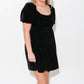 2.7 August Apparel - Velvet Scoop Neck Mini Dress