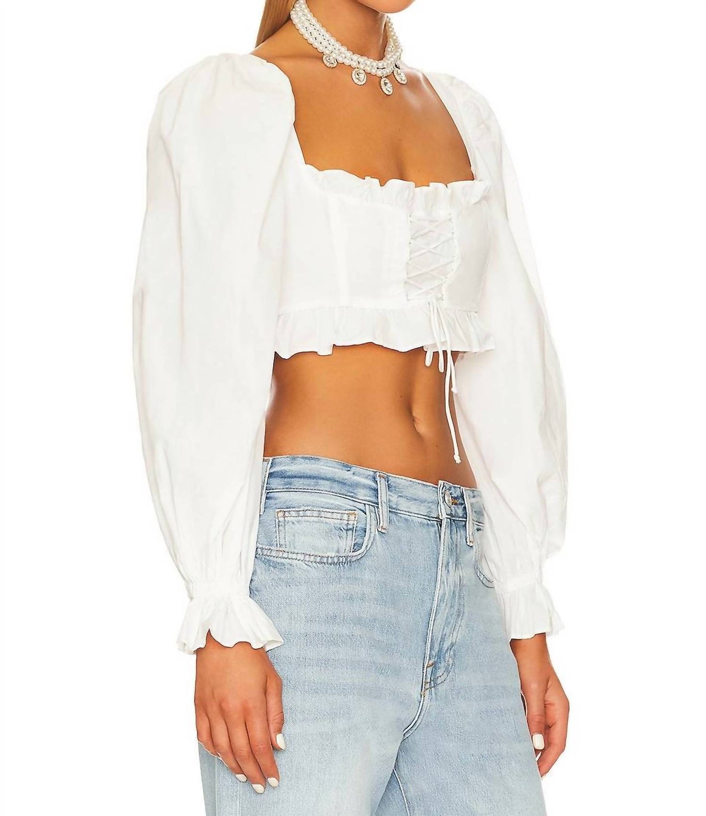 For Love & Lemons - HEATHER CROP TOP