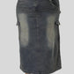 Good Time Usa - Denim Skirt - PLUS