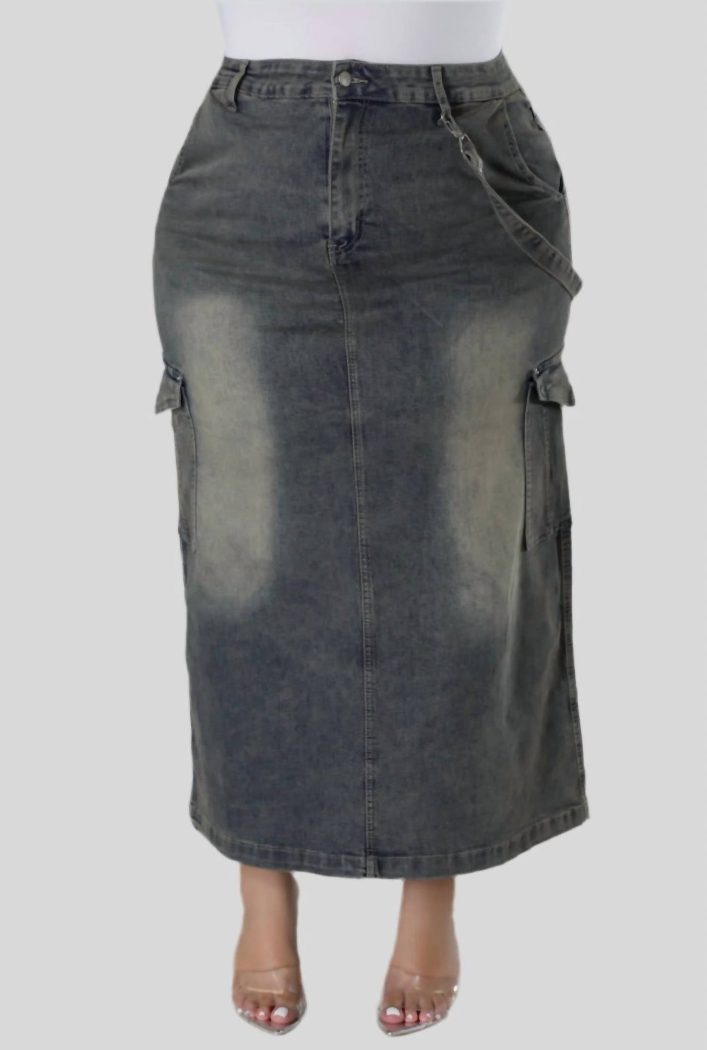 Good Time Usa - Denim Skirt - PLUS