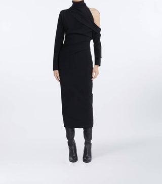 Gauge 81 - Teresa Dress Midi Jersey Dress With Bare Shoulder