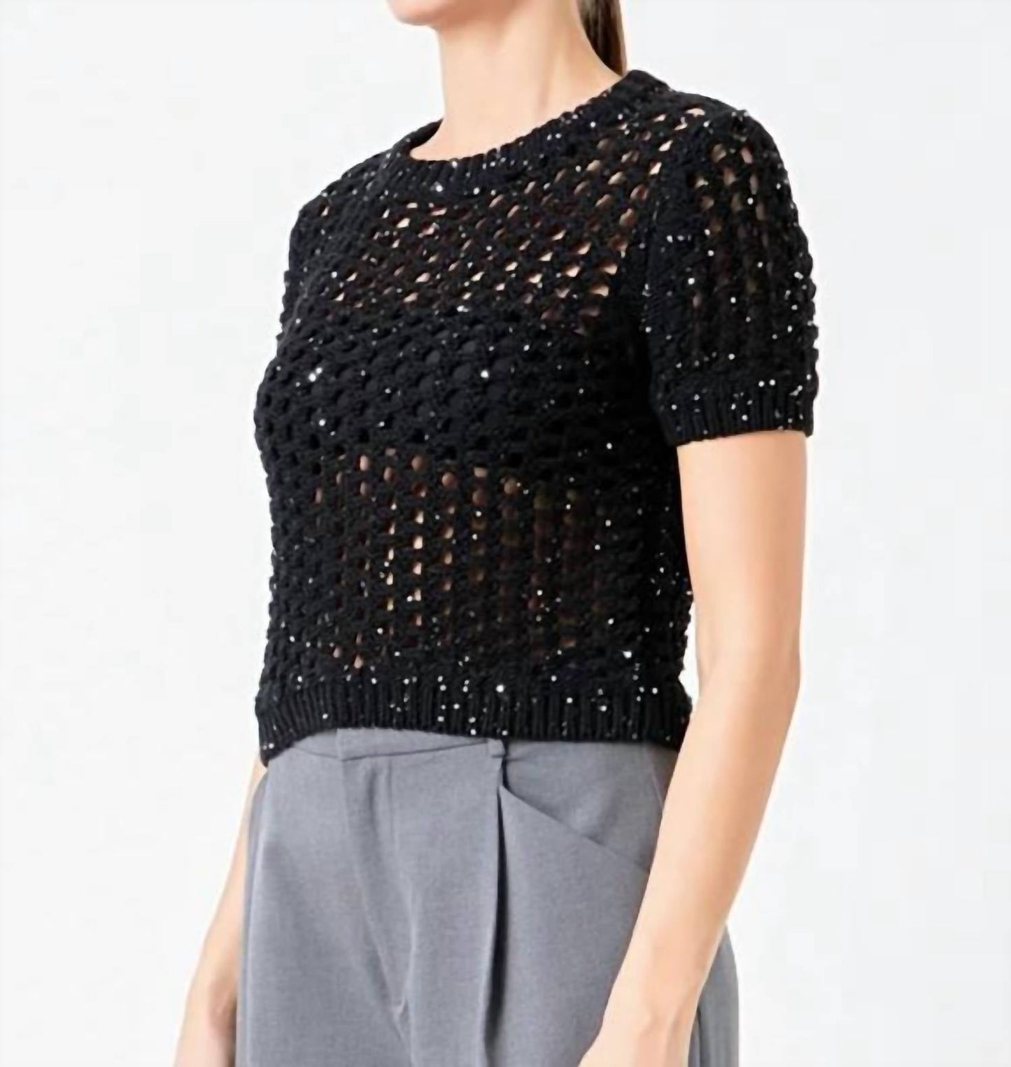 Endless Rose - SEQUINS KNIT TOP