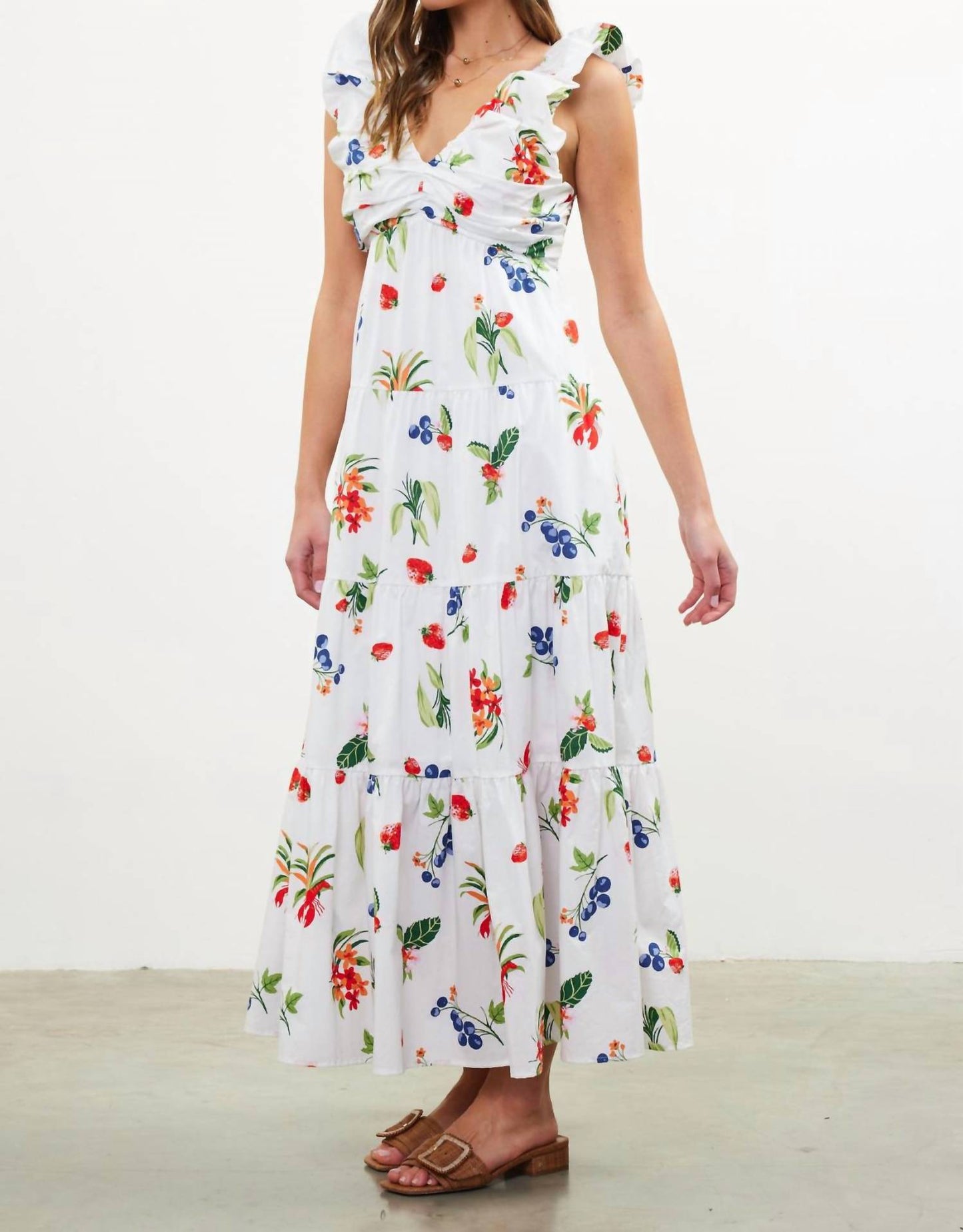 Skies Are Blue - Sugar Pie Poplin Maxi Dress