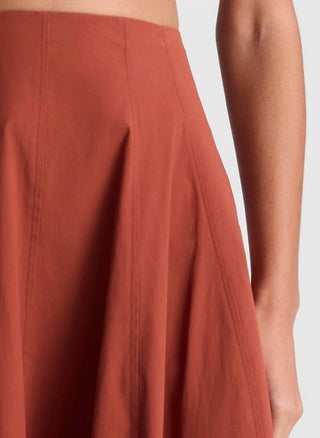 A.L.C. - Veda Stretch Cotton Midi Skirt