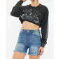 Kancan - Cheyenne High Rise Fray Hem Shorts Jeans