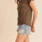Aemi + Co - Women's Gwen Short Sleeve Lettuce Edge Top