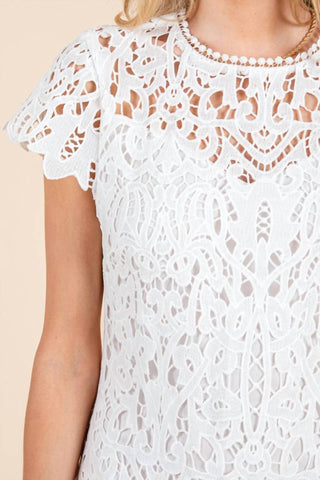 Baby Pink - Lark Mini Lace Dress