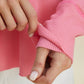 Double Take - Chic High-low Hoodie With Dropped Shoulders