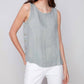 Charlie B - Sleeveless Linen Blouse