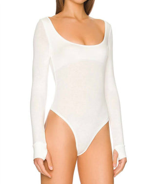 Free People - Settle In Scoop Neck Bodysuit