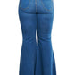 Aaaaa Fashion - Women's Riled Up Flare Jeans - Plus