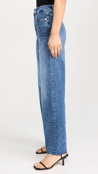 Frame - Le Slim Palazzo Raw Fray Jeans