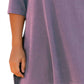On The Plus Side - Plus Size Jersey Henley 3/4 Sleeve Tunic Top