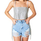 Buddylove - Girly Girl Rhinestone Crop Top