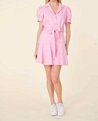 Dolce Cabo - Linen Belted Mini Dress