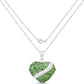 4.51 Carat Genuine Chrome Diopside and White Topaz .925 Sterling Silver Pendant
