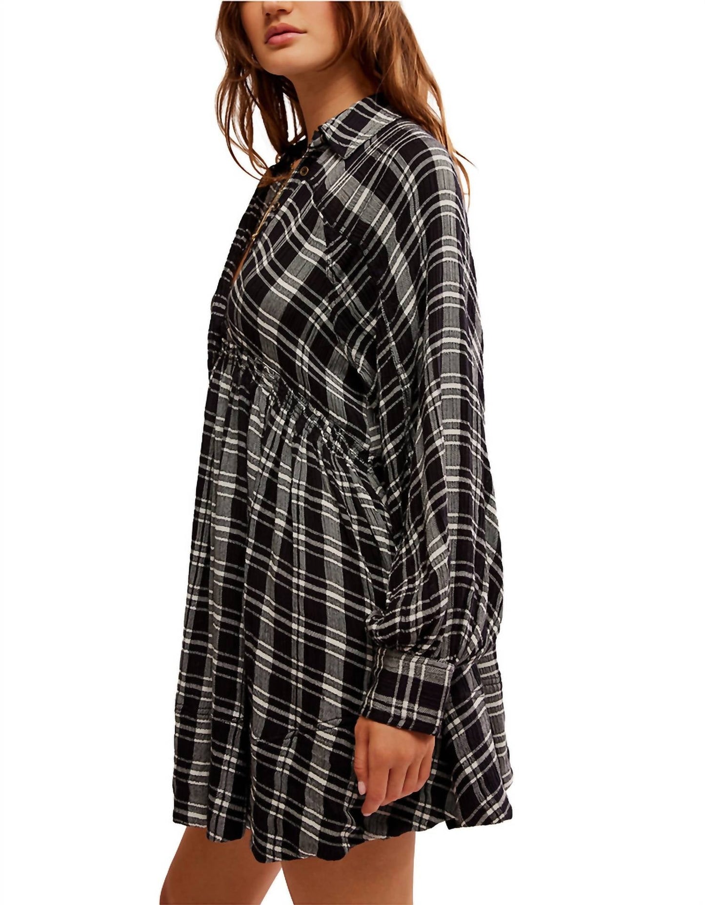 Free People - Plaid Hoffman Mini Dress