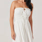 Astr - Aubrie Strapless Smocked Midi Dress
