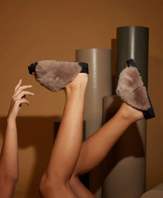 Roam - Women's Cloud Slippers With Faux Fur