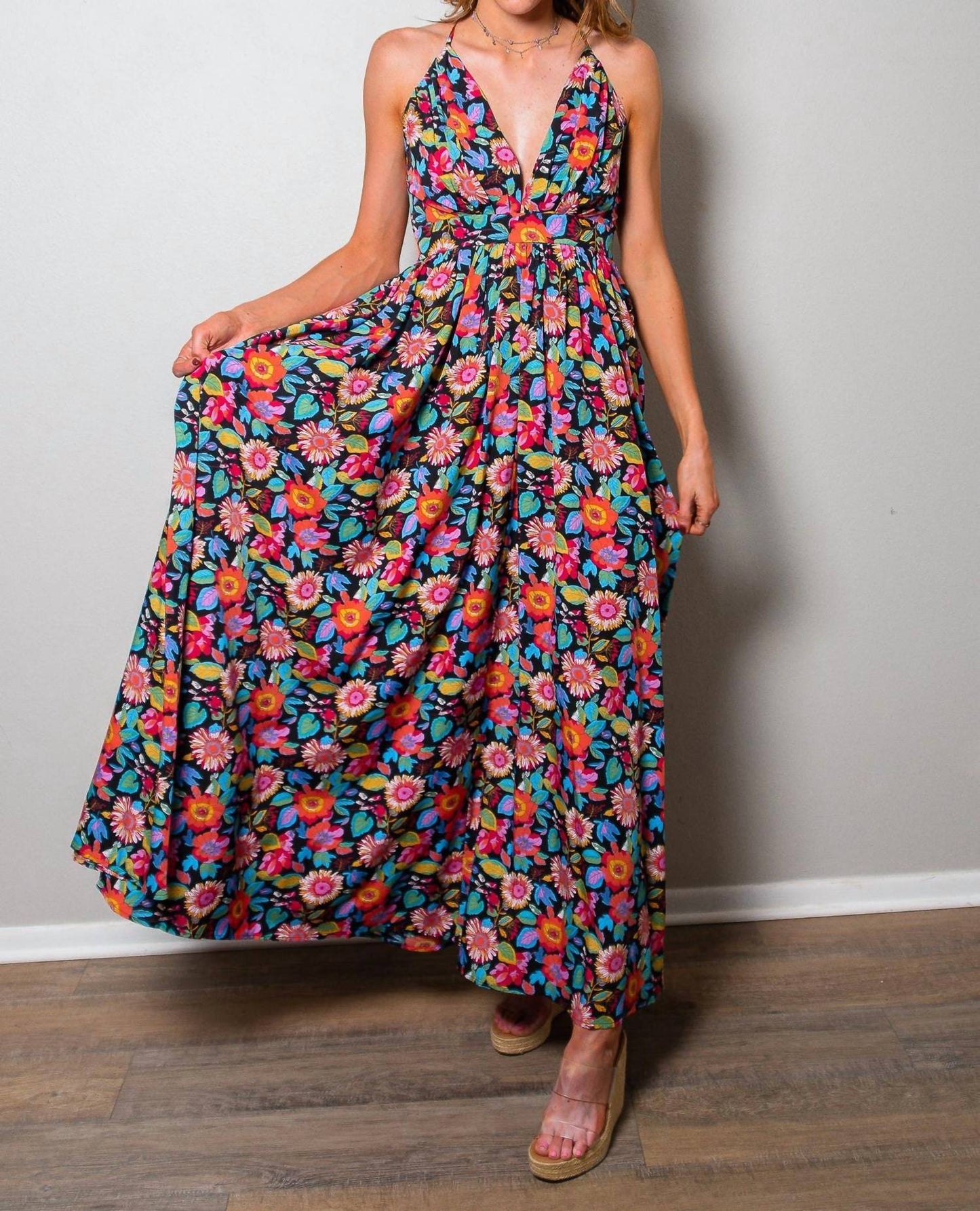 Sweet Generis - Plenty Of Petals Floral Maxi Dress