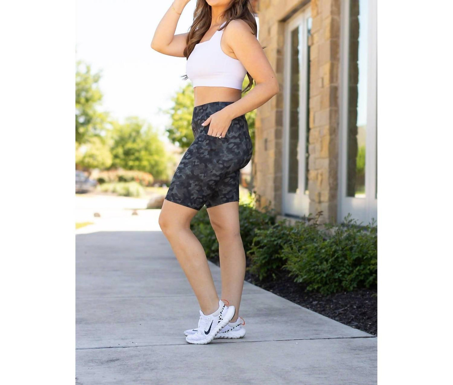 Julia Rose - Army Biker Shorts