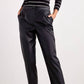 Ellen Tracy - Pleated Faux Leather Pant