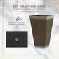 Outsunny Set of 3 Tall Planters with Drainage Hole, Gray