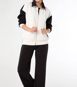 Coco + Carmen - Hilarie Two-Tone Zip Front Sweatshirt
