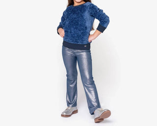Appaman - Girls Metallic Flare Leggings