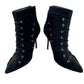 Catherine Malandrino - Women's Suede Leather Lace Up Ankle Booties
