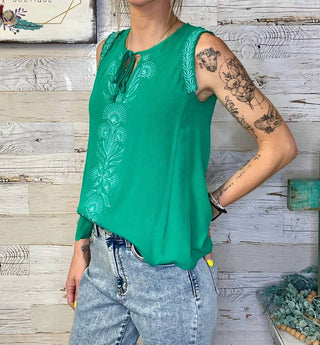 Grace And Lace - Women's Embroidered Top