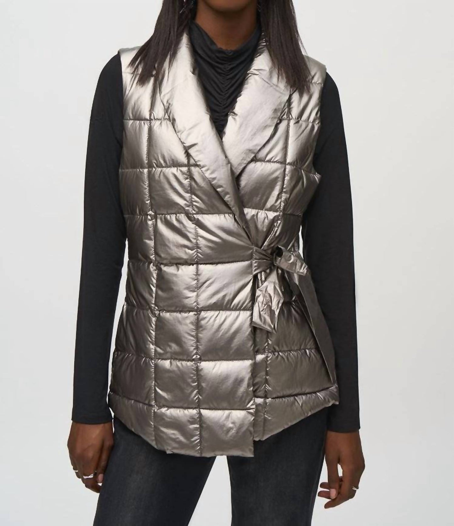 Joseph Ribkoff - Quilted Metallic Puffer Vest