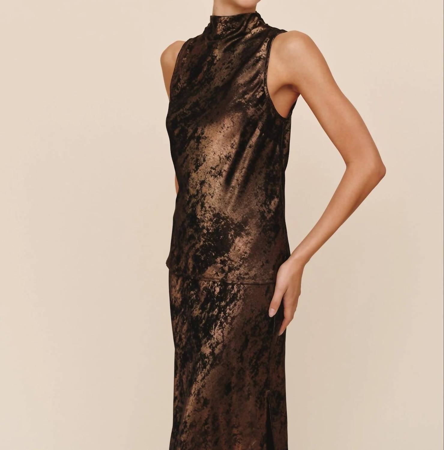 Bella Dahl - Cowl Neck Bias Top