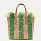 Frances Valentine - Women's Alfie Fringe Raffia Tote Bag With Leather Handle