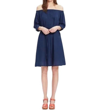 Madewell - Indigo Off Shoulder Mini Dress